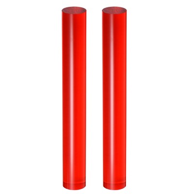 Unique Bargains DIY Crafts Acrylic Round Tube Non-Stick Durable Smooth Clay Roller 2 Pcs