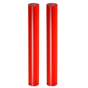 Unique Bargains DIY Crafts Acrylic Round Tube Non-Stick Durable Smooth Clay Roller 2 Pcs - 1 of 4