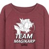 Women's - Pokémon - Team Magikarp Lightweight French Terry Wide Neck Long Sleeve Shirt - 2 of 4