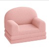 Kids Sofa Chair, 2-in-1 Convertible Toddler Couch Lounge, Comfy Fold Out Teddy Fleece Fabric Children's Sofa Bed - 2 of 4