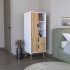 Depot E-Shop Dresser 52"H Stylish Bedroom Storage Solution with 3 Open Shelves, 2 Drawers, and 1 Door - 2 of 4