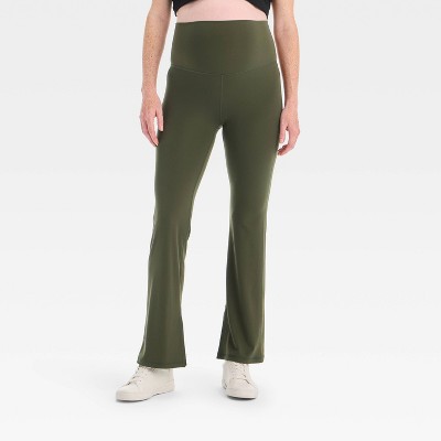 High-Rise Over Belly Slit Flare Maternity Leggings - Isabel Maternity by Ingrid & Isabel™