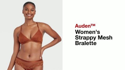 Women's Strappy Mesh Bralette - Auden™ Brown S : Target