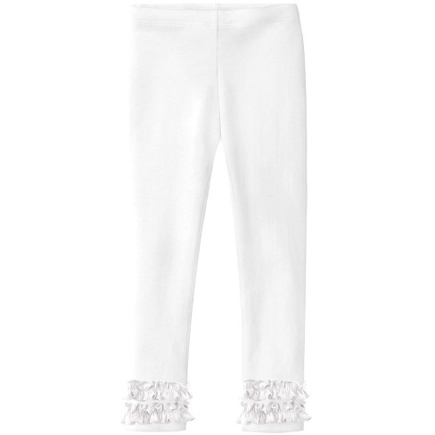 City Threads Usa-made Girls Soft Cotton Ruffle Leggings