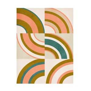 Trademark Fine Art - Ana Rut Bre Rainbow Suns 10 Canvas Art - 1 of 4