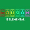 Adult Design By Humans Rainbow Inclusion Elements By CyanidieT-Shirt - 2 of 2