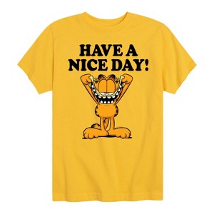 Boys' - Garfield - Have A Nice Day Short Sleeve Graphic T-Shirt - 1 of 4