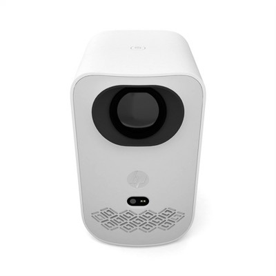 Compact White LED Smart Projector with Wi-Fi and Bluetooth