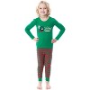 Looney Tunes Marvin the Martian Christmas Tight Fit Family Pajama Set - 3 of 4
