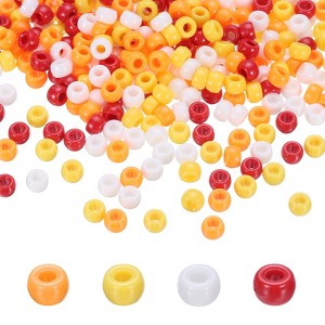 Unique Bargains 4 Assorted Colors Plastic Jewelry Making Pony Beads 1000 Pcs - 1 of 4