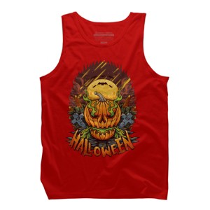 Men's Design By Humans halloween By arjanaproject Tank Top - 1 of 3