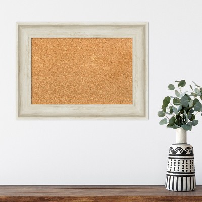 Natural Cork Bulletin Board with Birch Cream Frame