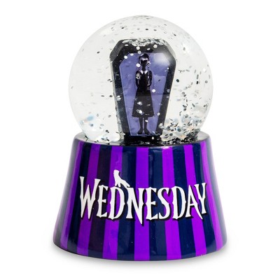 Silver Buffalo Wednesday Addams Mini Light-Up Snow Globe | 2.5 Inches Tall