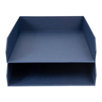 Hakan 2pk Letter Trays Navy - Bigso Box of Sweden