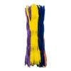 John Bead Fluffy Pipe Cleaners Chenille Stems for Art School Craft Supplies, 12in x 6mm Wave Mix 100 Pieces - 3 of 3