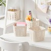 4pk Wave Mini Decorative Basket Cream - Brightroom™ - image 2 of 4