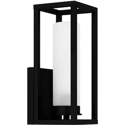 Quoizel Neville 15" High Matte Black Outdoor Wall Light