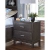 Caitbrook Nightstand Gray - Signature Design by Ashley: Contemporary Style, Wood Frame, Metal Glides Storage - 2 of 4