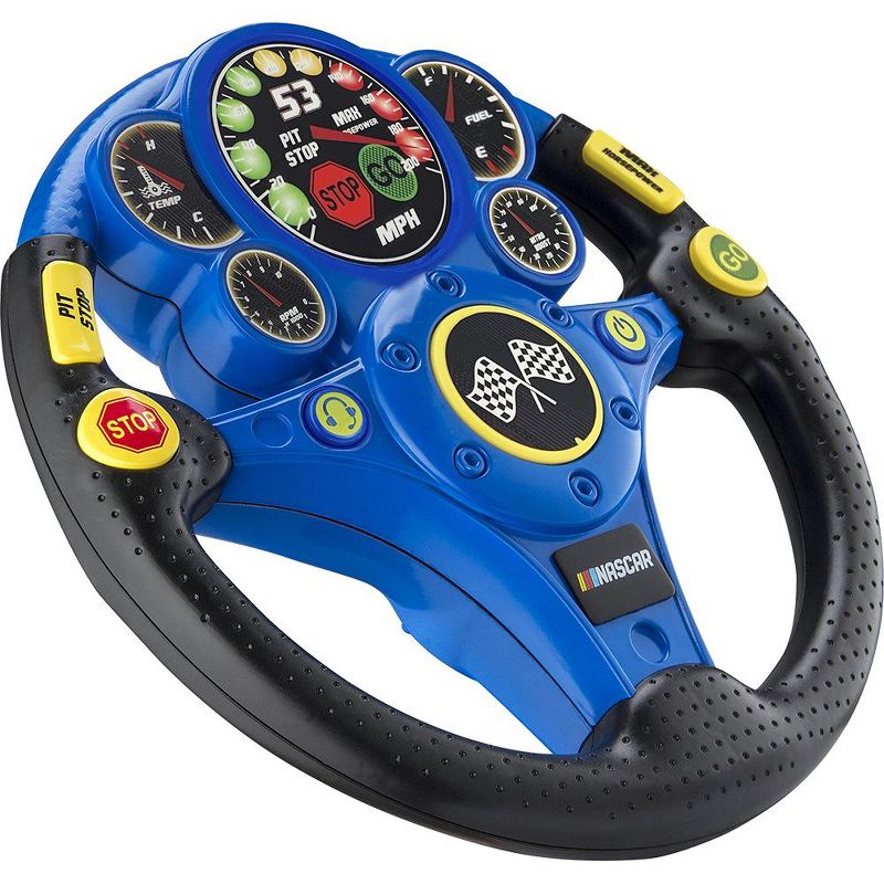 eKids Nascar Toy Steering Wheel for Kids – Black (NR-155.EEV9), 2 of 4