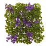Nearly Natural 6-in x 6-in Purple & Green Clover Mat (Set of 12) - 2 of 2