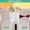 Unique Bargains Polyester Strong Stretchability Wedding Party Chair Sashes 50 Pcs - 4 of 4