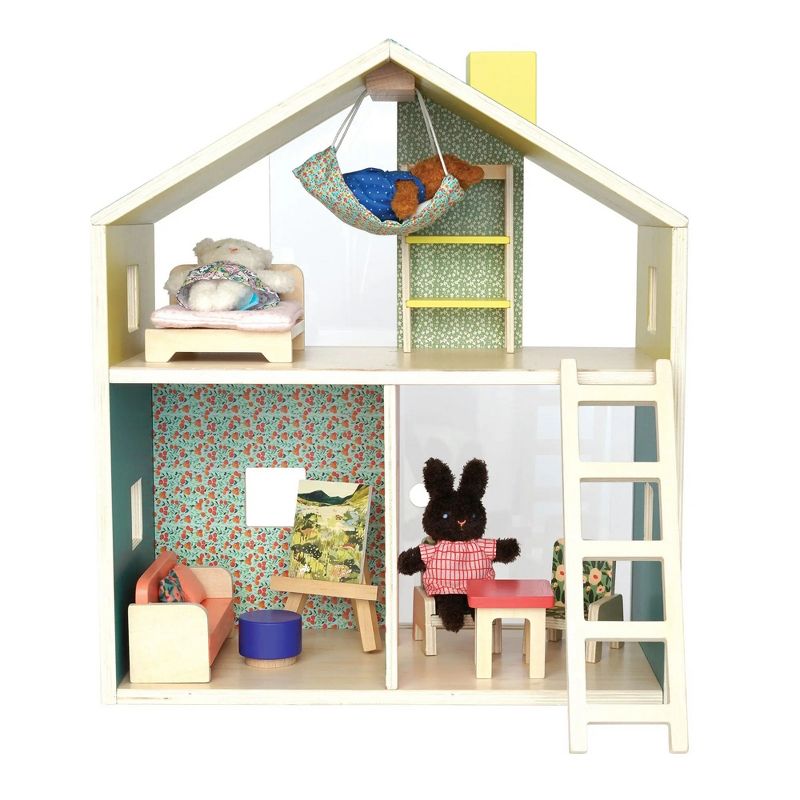 Manhattan Toy Little Nook 19-Piece Wooden Playhouse with Loft for Kids 3 + Year Old and Up, 2 of 8