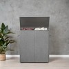 Sturdy Double Laundry Hamper Organizer with Lid Removable Fabric Bag 142L Large Clothes Hamper Laundry Bin for Closet Laundry Room Bathroom - 4 of 4