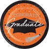 Creative Converting Graduate School Spirit Orange Tableware and Decor Kit 18ct - 2 of 4