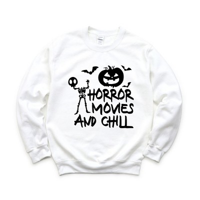 Simply Sage Market Women's Graphic Sweatshirt Horror Movies and Chill