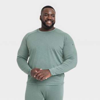 Men's Textured Fleece Hoodie - All in Motion™ North Green S
