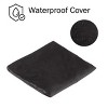 Nature Spring 33" Square Fire Pit With Tile Surround – Black and Orange - 3 of 4