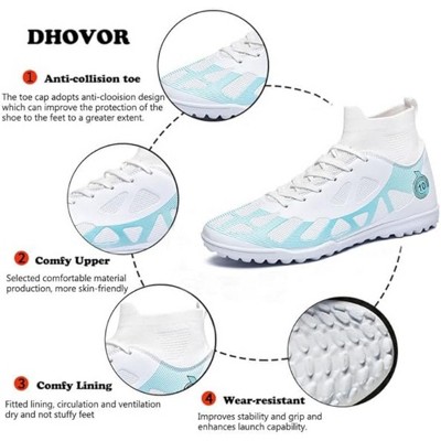 Probe Hues Kids Soccer Cleats, Boys and Girls Athletic Outdoor Football Shoes