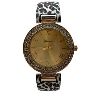 Olivia Pratt Printed Soft Band Bangle Women Watch - 1 of 3