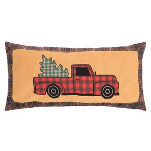 C&F Home 12" x 24" Wild Wood For Truck Applique Christmas Throw Pillow - 1 of 2