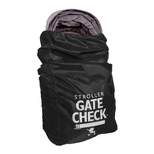 J.L. Childress Gate Check Bag for Single & Double Strollers, Black, Height 46"