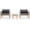 vidaXL Garden Furniture Set Beige, Anthracite - 2 of 4