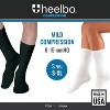 Heelbo - Diabetic Crew Socks 8-15mmHg-Black-Small - 2 of 4