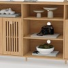 3pcs Entertainment Center with TV Stand & Bookshelves, 2pcs Bookcase Set or Single TV Stand for 70" TVs, for Living Room, Farmhouse Modern Style - 3 of 4