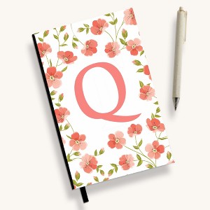 Personalization Mall Flowery Initial Personalized Journal - 1 of 1
