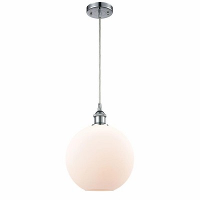 Athens - 1 Light Cord Hung Mini Pendant In Industrial Style-13 Inches Tall and 10 Inches Wide