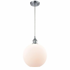 Athens - 1 Light Cord Hung Mini Pendant In Industrial Style-13 Inches Tall and 10 Inches Wide - 1 of 1