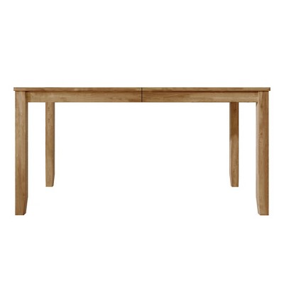Natural Oak 59" Rectangular Wooden Dining Table