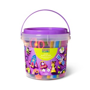 Cosmic Bucket of Crafts Set - Mondo Llama™: DIY Art Kit with Pom Poms, 336 Pieces, Ages 6+ - 1 of 4