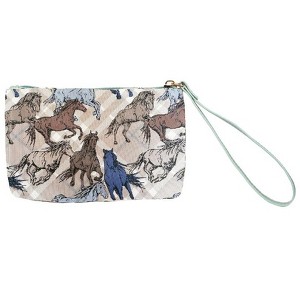 Signare USA Blue Horse Wristlet Purse - 1 of 1