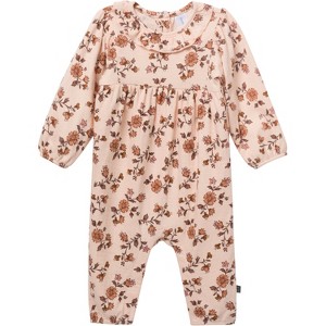 Modern Moments by Gerber Baby Girls' Ruffle Collar Romper - 1 of 4