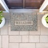 Stupell Industries Pussywillow Welcome Pattern Printed Outdoor Door Mat, design by Tim Coffey, 18"x30" - 3 of 4