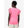 ellos Plus Size Eyelet Cap Sleeve Tee - 3 of 3