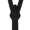 CTM Women's Coated Leather 1/2 Inch Clip-End Suspenders - 3 of 4