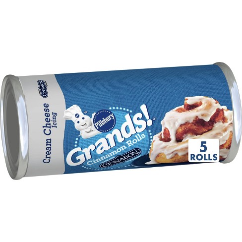 Pillsbury Grands! Cinnamon Rolls With Cream Cheese Icing - 17.5oz/5ct ...