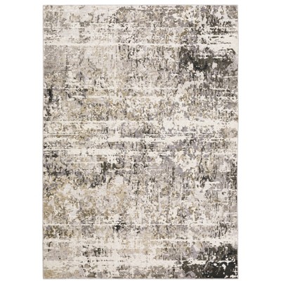 Oriental Weavers Nebulous Indoor and Outdoor Modern and Contemporary Rug 091L9 in Grey Rectangle 3' 3" X 5'